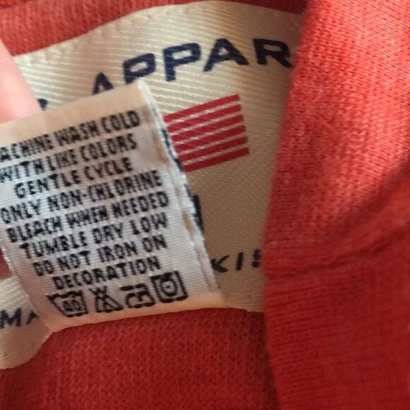 U.S. Apparel Raglan Raw Edge lightweight Sweatshirt Sz Medium - Picture 13 of 13